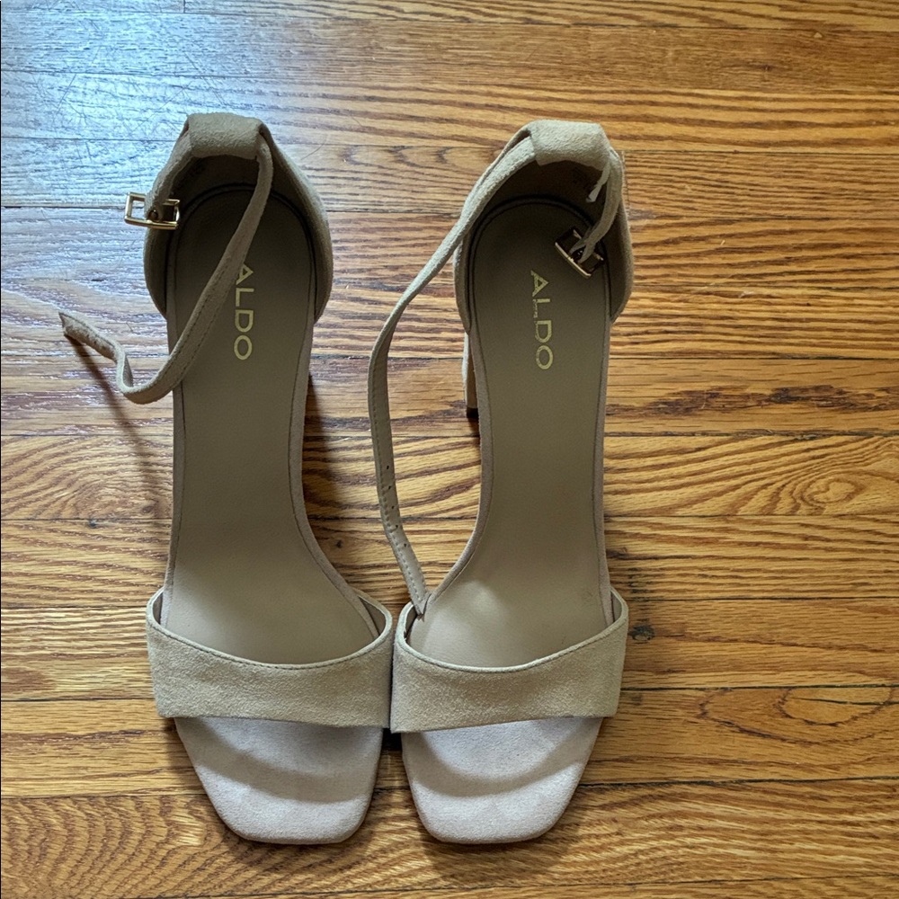 Aldo Nude Strappy Heels